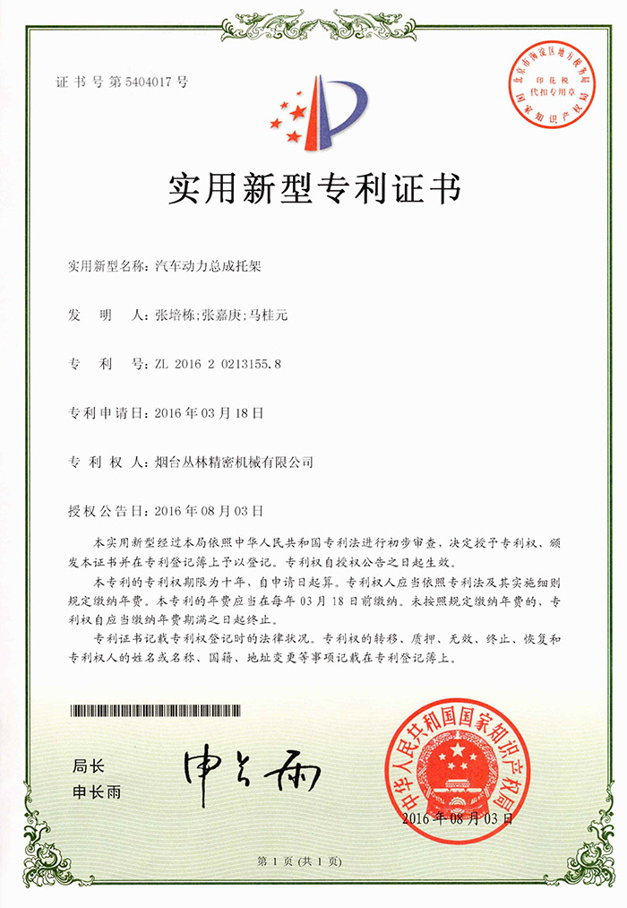 正规的世界杯竞猜（China）官方网站动力总成托架